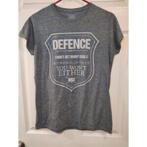 Hockey Player Goalie Defense I Don't Get Many Goals T-Shirt SZ XL DSC Hockey